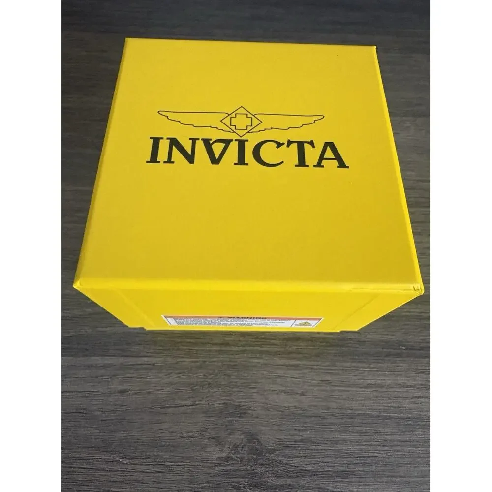 Invicta Men's Two-Tone Stainless Steel Analog Watch Red Blue Gold Bezel Date